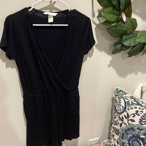 H&m basic black romper